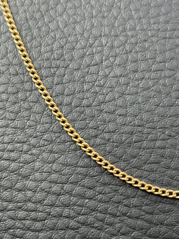 Chaîne Or 18K - 8.32g - 60 cm - avec double attache - mailles fines – Image 2