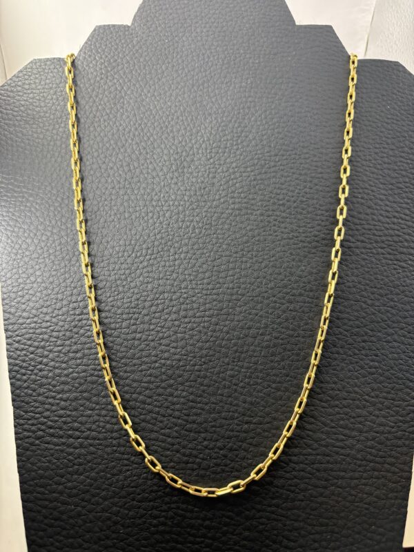 Chaîne Or 18K - 24.34g - 60 cm - mailles “forçat”