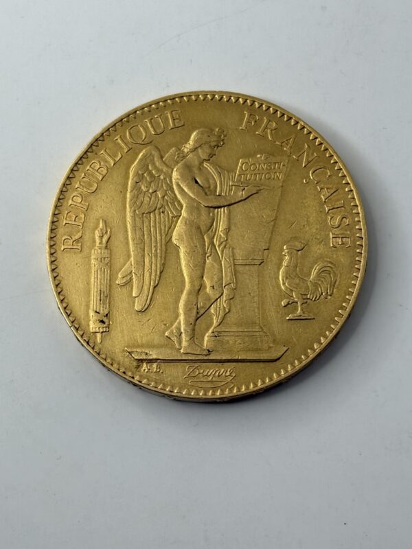 100 Francs Génie - 1881 A - 21670 exemplaires! - Or 900 – Image 2