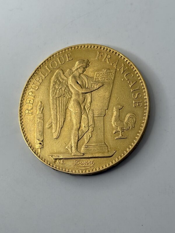 100 Francs Génie - 1881 A - 21670 exemplaires! - Or 900 – Image 4