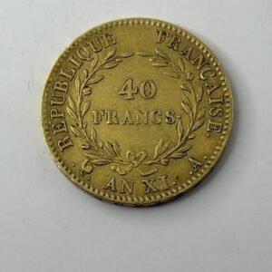 40 francs Napoléon - An XI A - Or 900