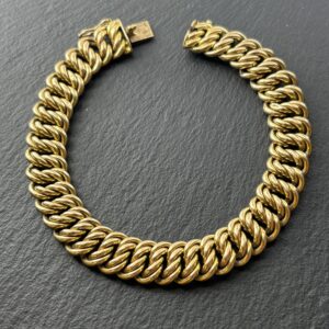 Bracelet mailles américaines - 20.75g - 20 cm - or 18k