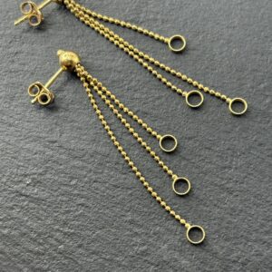 Boucles d’oreilles filaments - Or 18k - 3.24 grammes