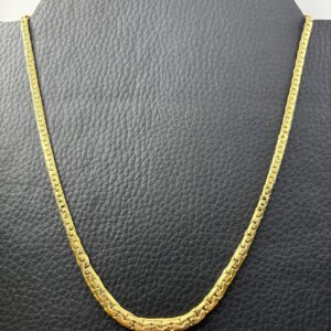 Collier or 18k - maille haricot - 11.98g - 47.5 cm