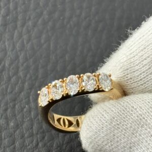 Bague carrée Fullord - Or 18K et diamants - taille 54 - 4.24g