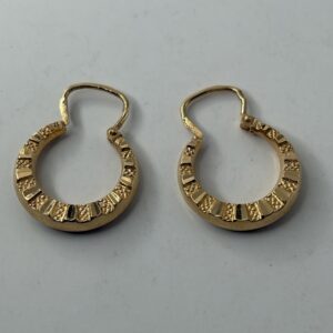 Boucles d’oreilles créoles - or 18k - 2.01 grammes