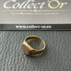 Bague / Chevalière - Or 18K - T 48 - 4.67 grammes