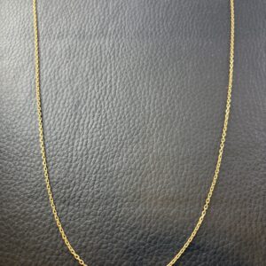 Chaine or 18k - petites mailles forçats- 5.89g - 57.5cm