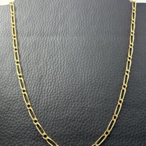 Chaîne maille alternée - Or 18k - 20.78g - 55 cm