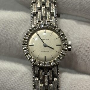 Montre dame - Omega Geneve - Or blanc - 22mm - fin 60/ debut 70