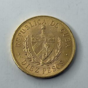 10 pesos - 1916 - Cuba - 16.71g - Or 900