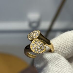 Bague de style “Boucheron” - diamants et or 18k - 10.09g - T55.5