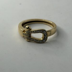 Bague Fred – Force 10 - Or 18k et diamants - 4,18 g – Taille 54